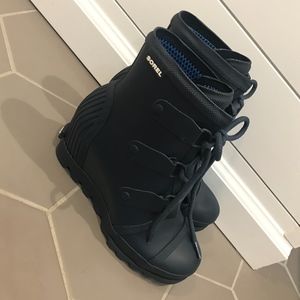 SOREL Navy Rain Boot Wedge